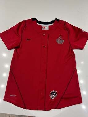 Nike Women's Arizona Diamondbacks Red Full Button Baseball Jersey Size XS